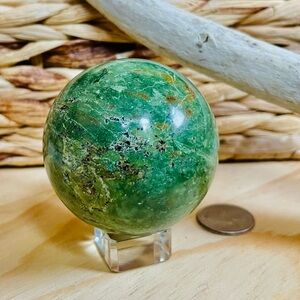 Olive opal sphere